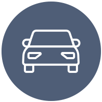 vehicle and pedestrian icon